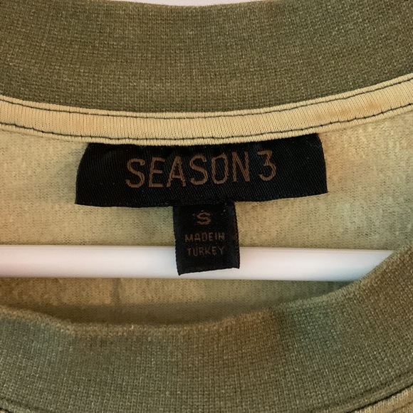 Yeezy Season 3 Women's Green Camo Heavy Knit Tee - Picture 4 of 4